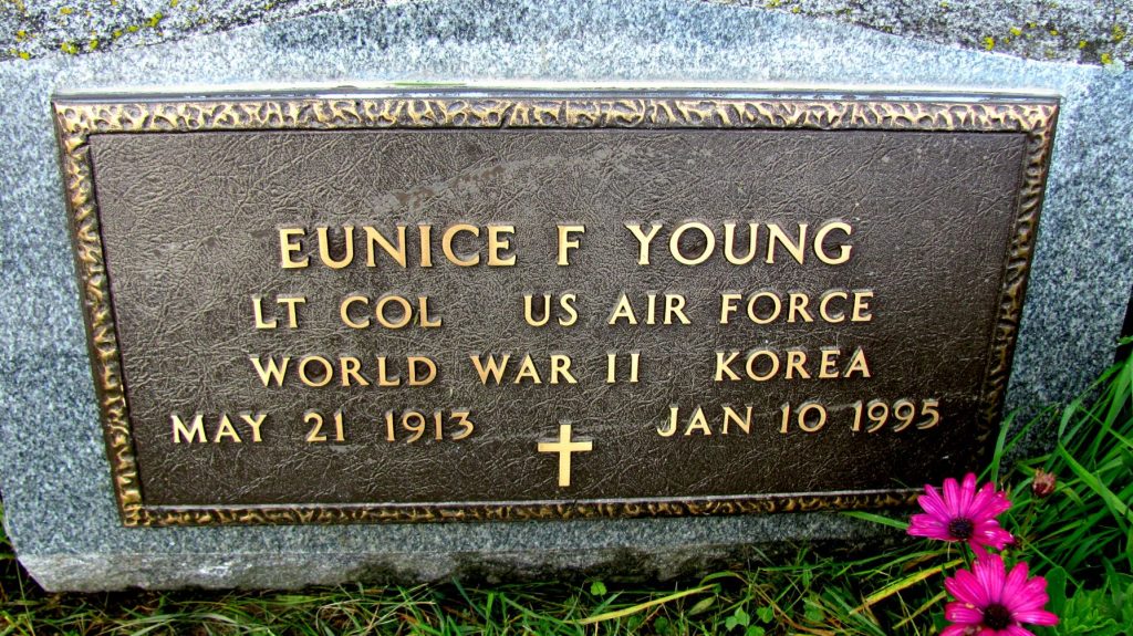 Eunice F. Young LT Col US Air Force World War II Korea May 21, 1913 - Jan. 10, 1995